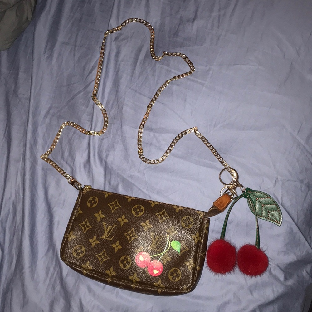 Cherry Louis Vuitton cross body purse